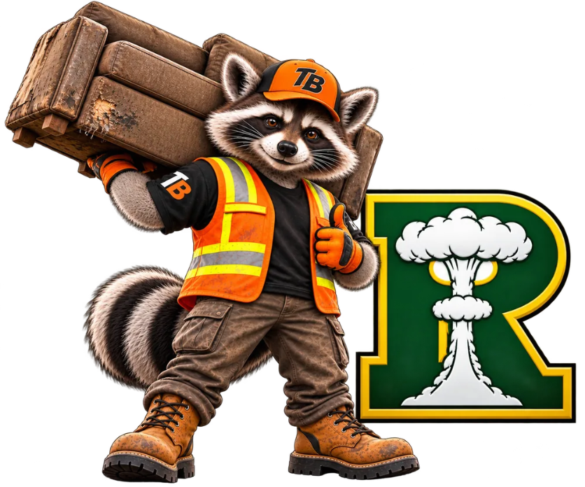 Trash Bandits junk removal mascot serving Richland, Washington