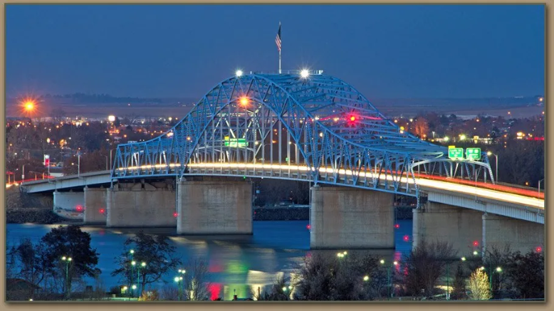 Blue Bridge over the Columbia River